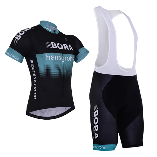 2017 Maillot Bora Tirantes Mangas Cortas negro